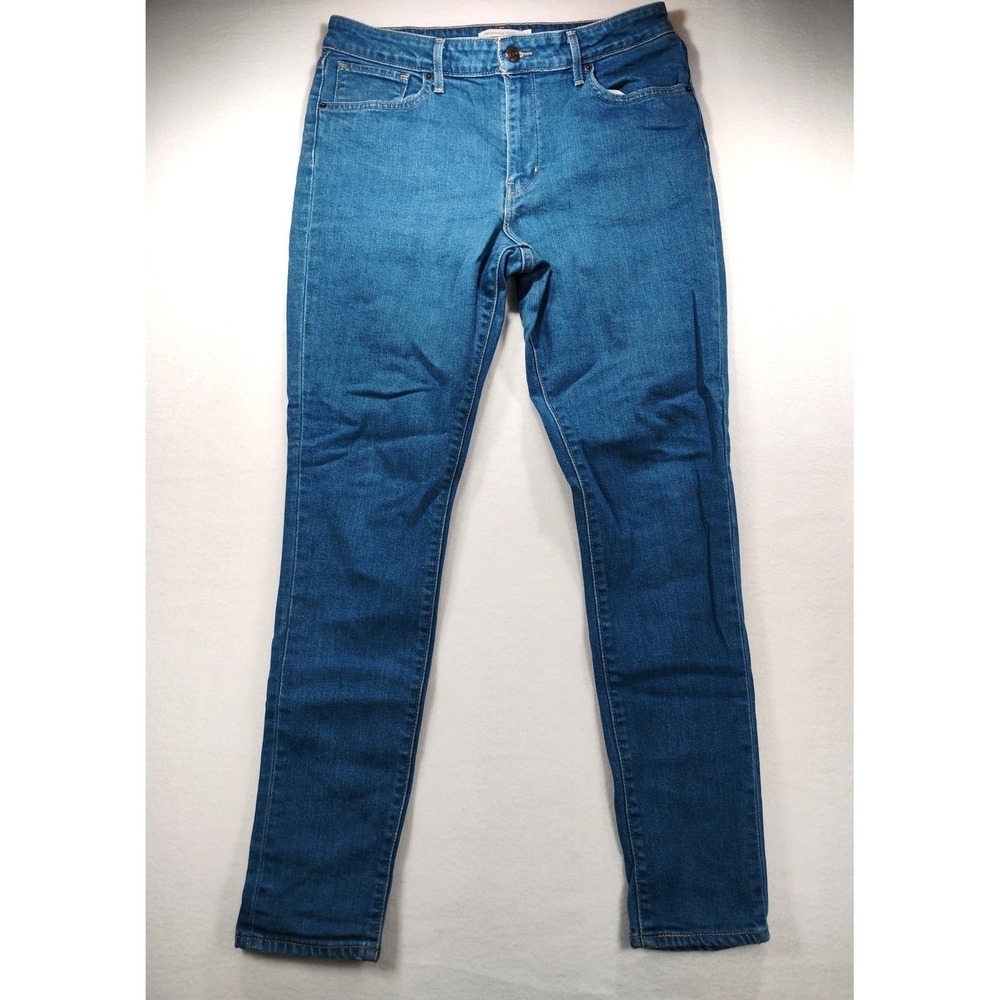 Levis‎ 721 High Rise Skinny Jeans Womens 32 Blue Medium Wash Denim